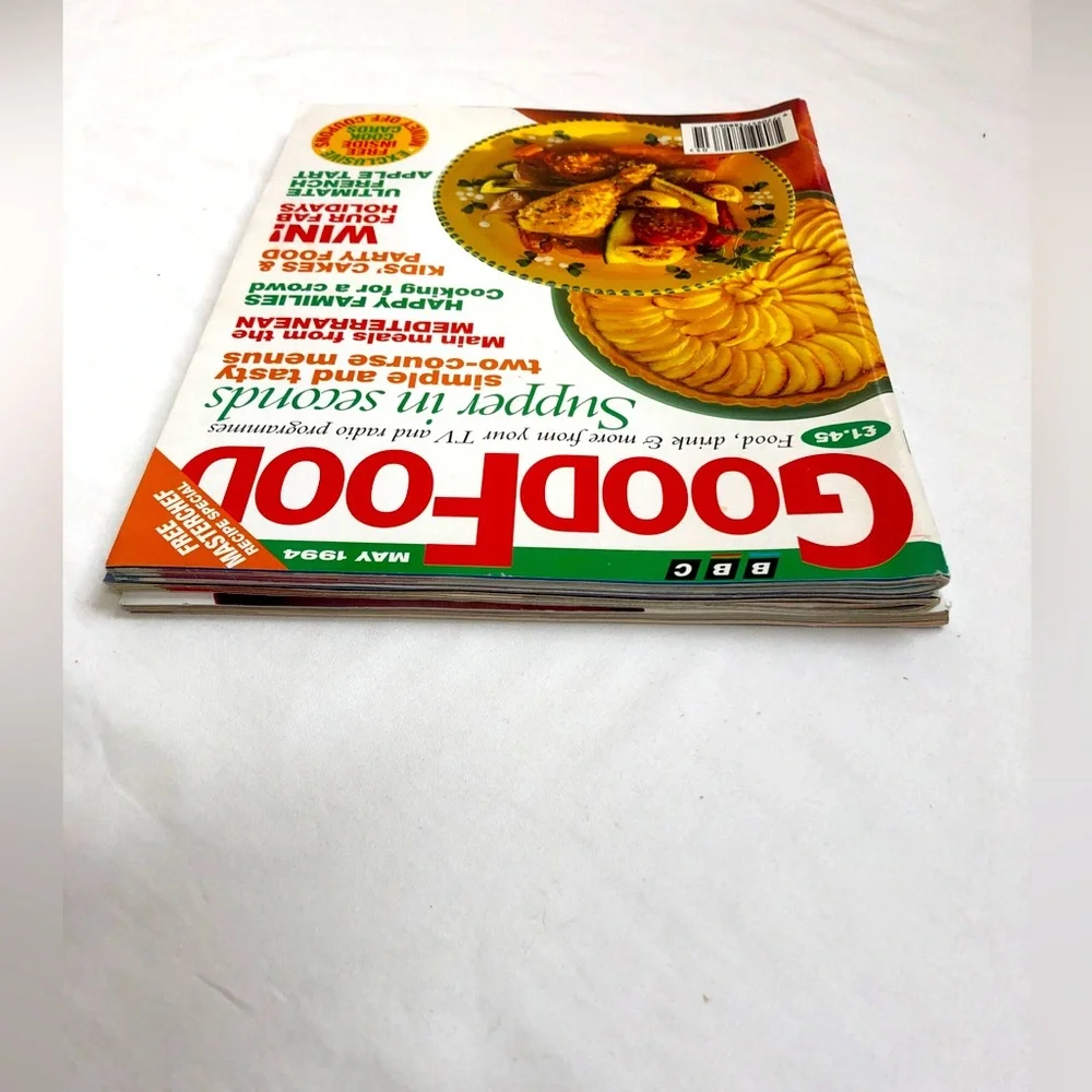 BBC Good Food Magazines Lot of 3 British Food April 1993 April 1998 May 1994